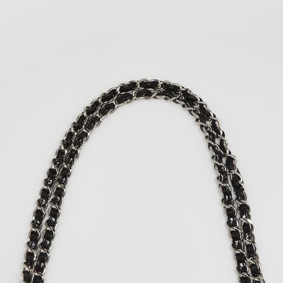 Chanel Black Quilted Patent Classic Medium Double Flap Bag - Picture 5 of 9